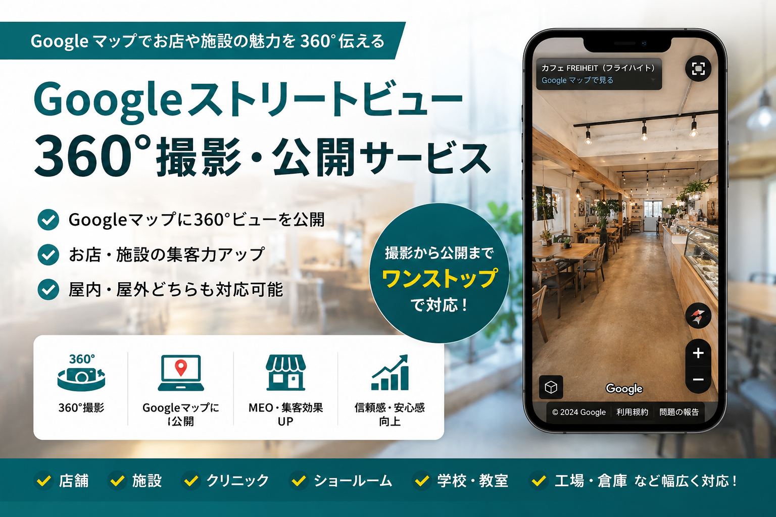 Googleストリートビュー・Googleマップ360°撮影