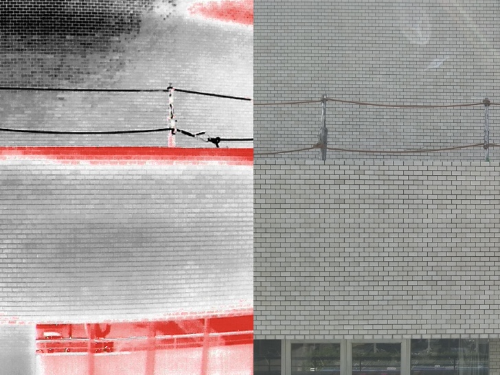 外壁・屋根の赤外線調査画像